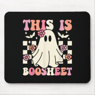 Dies ist ein Bootblatt Halloween Ghost Kostüm Retr Mousepad