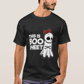 Dies ist ein Bootschild, das Ghost Funny Hallowe e T-Shirt