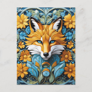 Dies ist ein ebonenfarbenes Fuchszentrum, das Postkarte