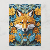 Dies ist ein ebonenfarbenes Fuchszentrum, das Postkarte (Vorderseite)