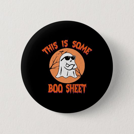 Dies ist ein paar Booblätter Halloween Cool Ghost Button (Vorderseite)