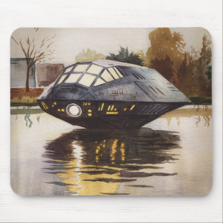Dies ist ein Raumschiff, das für einen Augenblick Mousepad