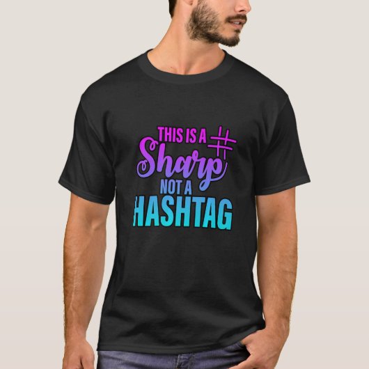 Dies ist ein Sharp kein Hashtag T-Shirt (Vorderseite)