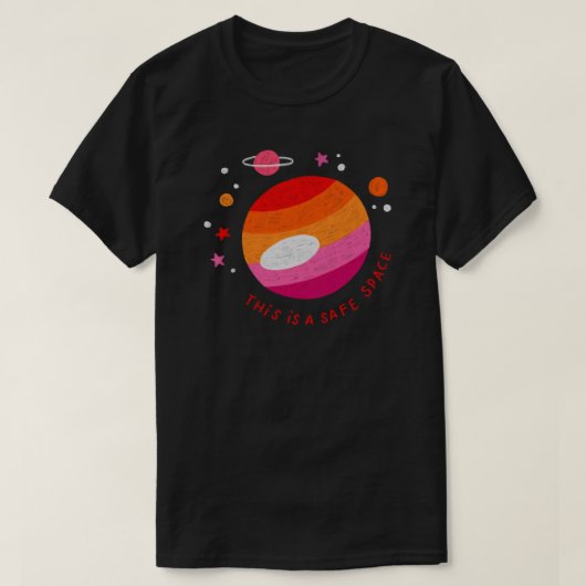 Dies ist ein sicheres T-Shirt" - Cosmic Comfort Ed T-Shirt (Design vorne)