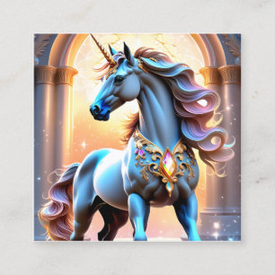 Dies ist ein Spirit Unicoron gegen einen phantasti Quadratische Visitenkarte