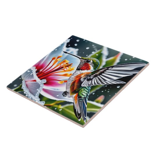 Dies ist ein wunderschöner mattierter Hibiskus hum Fliese (Seite)