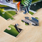 Dies ist ein wunderschöner mattierter Hibiskus hum Puzzle (Seite)