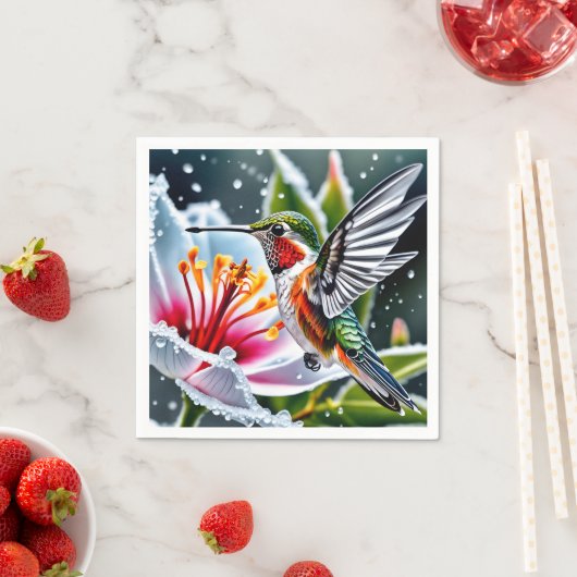 Dies ist ein wunderschöner mattierter Hibiskus hum Serviette (Beispiel)