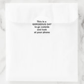 Dies ist ein wunderschöner Tag Runder Aufkleber (Tasche)