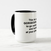 Dies ist ein wunderschöner Tag Tasse (Vorderseite Links)