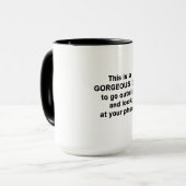 Dies ist ein wunderschöner Tag Tasse (Vorderseite Links)