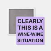 Dies ist eindeutig eine Situation des Weinweins Magnet (Vorderseite/Rückseite)