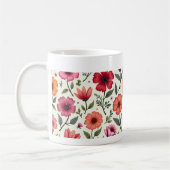 Dies ist eine Blume Design-Tasse Kaffeetasse (Links)