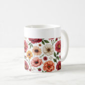 Dies ist eine Blume Design-Tasse Kaffeetasse (VorderseiteRechts)