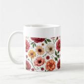 Dies ist eine Blume Design-Tasse Kaffeetasse (Links)