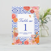 Dies ist eine Brautparty-Tabelle auf der Karte (Stehend Vorderseite)