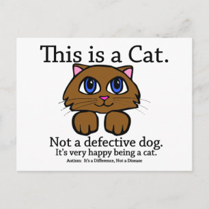 Dies ist eine Cat Postkarte