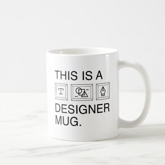 Dies ist eine Designer-Tasse Kaffeetasse (Rechts)