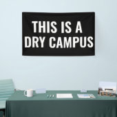 Dies ist eine Dry Campus Flag Banner Uni Dorm (Messeveranstaltung)