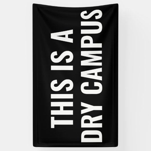 Dies ist eine Dry Campus Flag Banner Uni Dorm (Vertikal)