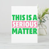 Dies ist eine ernste Angelegenheit 1908 AKA Einladung (Stehend Vorderseite)