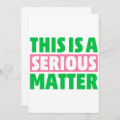 Dies ist eine ernste Angelegenheit 1908 AKA Einladung (Vorne/Hinten)