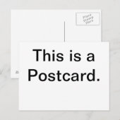 Dies ist eine Postkarte (Vorne/Hinten)