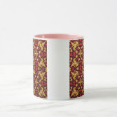 Dies ist eine Stickmuster-Tasse Tasse (Zentrum)