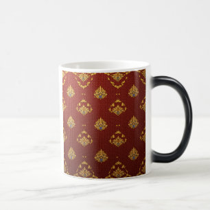 Dies ist eine Stickmuster-Tasse Verwandlungstasse