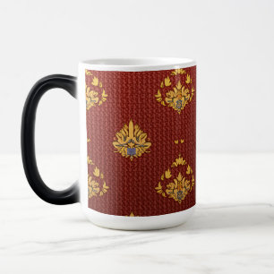 Dies ist eine Stickmuster-Tasse Verwandlungstasse
