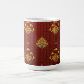 Dies ist eine Stickmuster-Tasse Verwandlungstasse (Zentrum)