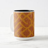 Dies ist eine Tasse für Stickereimuster. (Vorderseite Links)