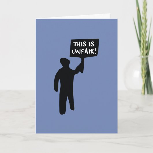 Dies ist eine unfaire Empathiekarte Karte (Vorderseite)