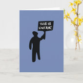 Dies ist eine unfaire Empathiekarte Karte (Gelbe Blume)