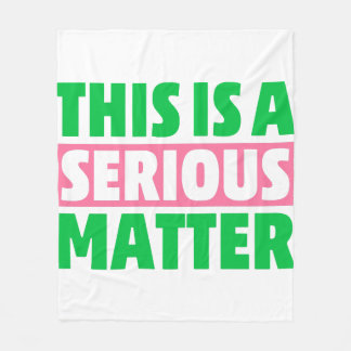 Dies ist eine wichtige AKA-Studentinnenverbindung Fleecedecke