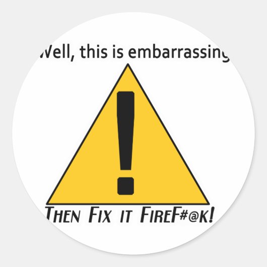 Dies ist Embarrassing 2 Runder Aufkleber (Vorderseite)