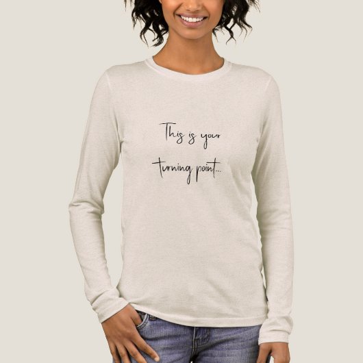 Dies ist Ihr Wendepunkt Tri-Blend Shirt (Vorderseite)