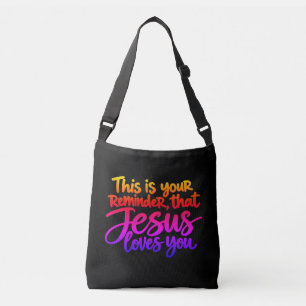 Dies ist Ihre Erinnerung daran, dass Jesus Sie lie Tragetaschen Mit Langen Trägern
