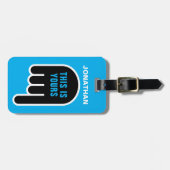 Dies ist Ihre (personalisierbare) Gepäckanhänger (Vorderseite horizontal)