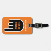 Dies ist Ihre (personalisierbare) Gepäckanhänger (Vorderseite horizontal)