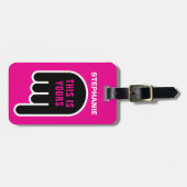 Dies ist Ihre (personalisierbare) Gepäckanhänger (Vorderseite horizontal)