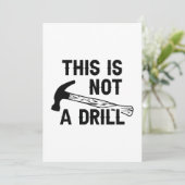 Dies ist kein Drill Dankeskarte (Stehend Vorderseite)