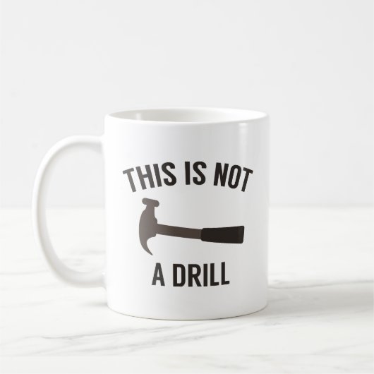 Dies ist kein Drill Kaffeetasse (Links)