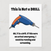 Dies ist kein Drill Postkarte (Vorderseite)