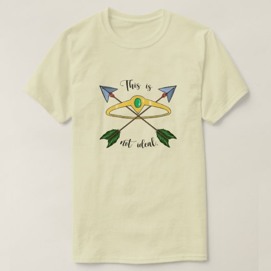 Dies ist kein idealer T - Shirt - Creme (Design vorne)