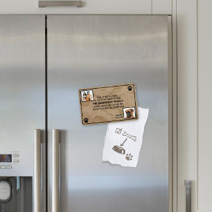 Dies ist kein Joke Foto Dog Magnet