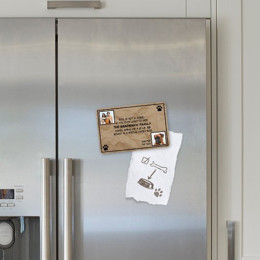 Dies ist kein Joke Foto Dog Magnet