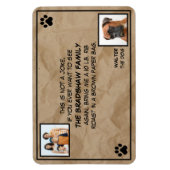 Dies ist kein Joke Foto Dog Magnet (Vertikal)