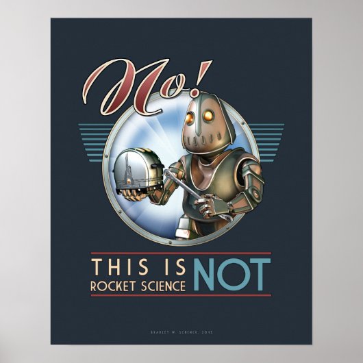 Dies ist kein Raketenwissenschaft-Plakat (16x20") Poster (Vorne)