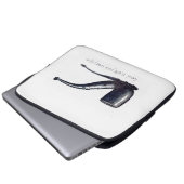 Dies ist kein Rohr - von Hand Gezeichnet Skizze Laptopschutzhülle (Vorne Knopf)